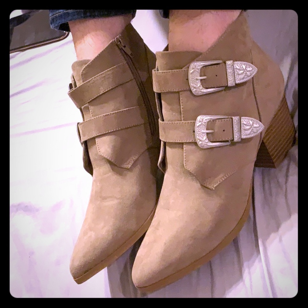 Light Brown Christian Siriano Booties